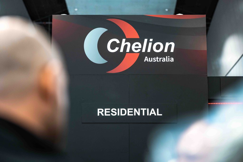 An Image of the Chelion Australia Logo at the All Energy Expo stand